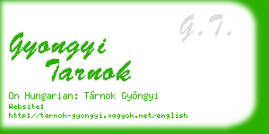 gyongyi tarnok business card