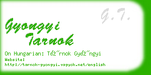 gyongyi tarnok business card